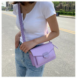 Women Girls Small Crossbody Bag with Braided Strap, 5 Colors