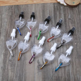 5 Leakproof Travel Mist Spray Bottles w/ Keychain for Toiletries