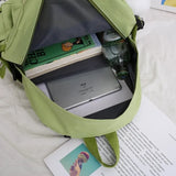 5 Pcs Canvas Schoolbags For Teenage Girls Backpacks Laptop Travel Bagpack
