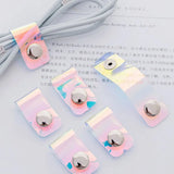 5 Pcs Travel Cable Winder Earphone Protector USB Phone Holder Organizers