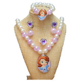 Disney Frozen Elsa Princess Necklace Set for Girls