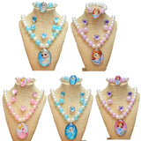 Disney Frozen Elsa Princess Necklace Set for Girls