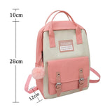 5 Piece Set High School Bags For Teenage Girl Boys Large Capacity Canvas Travel