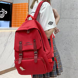 5 Piece Set High School Bags For Teenage Girl Boys Large Capacity Canvas Travel