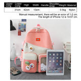 Teenager Girl Student High Capacity Backpack for School, Waterproof BookBags
