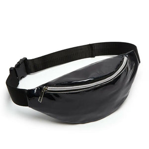 Sequin Women Waist Bag Fanny Pack Running Zip Belt Clutch Purse