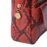 Women Snakeskin Pattern Backpack Stylish for Travel Shopping