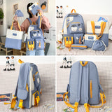 5 Pc Bear Kids Backpacks & Pencil Case Set, School Bags for Girls & Boys