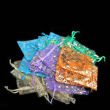 50 Pcs Mini Drawstring Organza Jewelry Pouch Gift Bags Wedding Candy Pendant