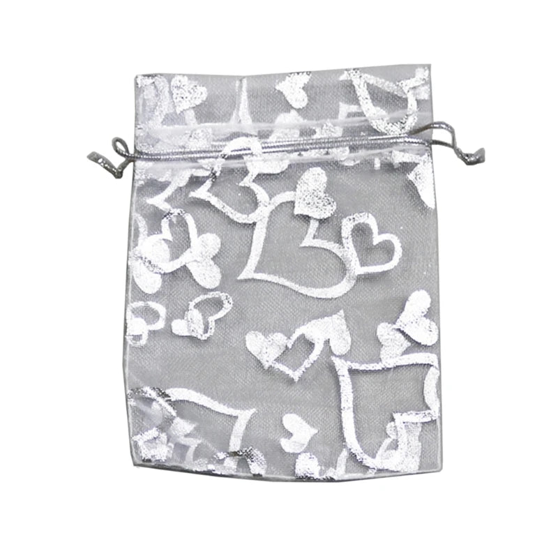 50 Pcs Organza Bags Multicolor Wedding Favour Bags Christmas Halloween