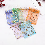 50 Pcs Organza Bags Multicolor Wedding Favour Bags Christmas Halloween