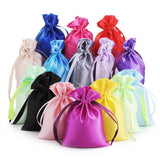 Silk Stain Drawstring Bag for Jewelry Hair Travel Watch