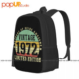 1972 Edition 50th Bday Backpack Large Capacity Gym Tote Bag
