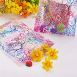 50PCS Coral Bronzing Organza Drawstring Favors Wedding Gift Bag