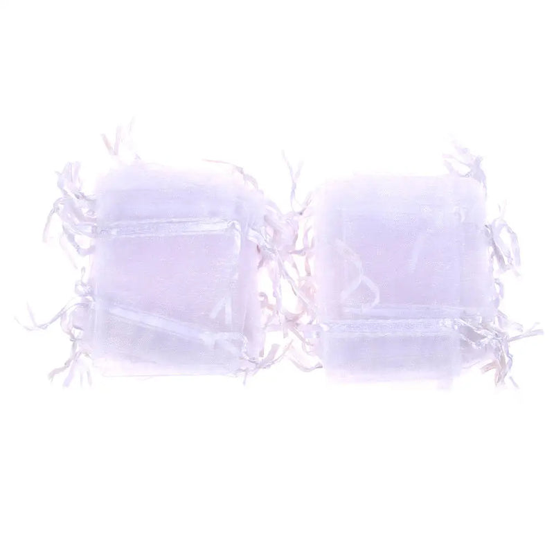 50Pcs Colorful Drawsting Bags 7x9CM Jewelry Gift Pouches