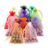 50Pcs Colorful Drawsting Bags 7x9CM Jewelry Gift Pouches