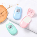 50Pcs Mini Travel Soap Paper Bathroom Cleaning Portable Refreshing Sheets