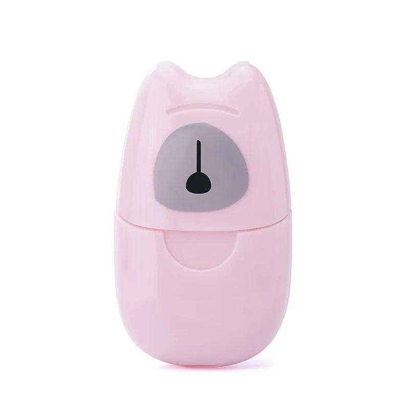 50Pcs Mini Travel Soap Paper Bathroom Cleaning Portable Refreshing Sheets