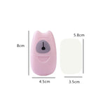 50Pcs Mini Travel Soap Paper Bathroom Cleaning Portable Refreshing Sheets