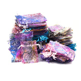 50Pcs Multicolor Tulle Drawstring Bag Wedding Gift Organza Bag