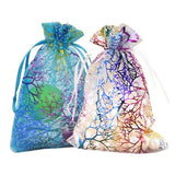 50Pcs Multicolor Tulle Drawstring Bag Wedding Gift Organza Bag