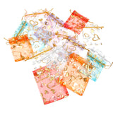50Pcs Organza Drawstring Bag Jewelry Pouch Wedding Gift