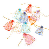 50Pcs Organza Bag Jewelry Tulle Drawstring Jewelry Packaging Wedding Gift