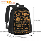 50th Birthday Gift 50 Yr Old Man Large Capacity Backpack