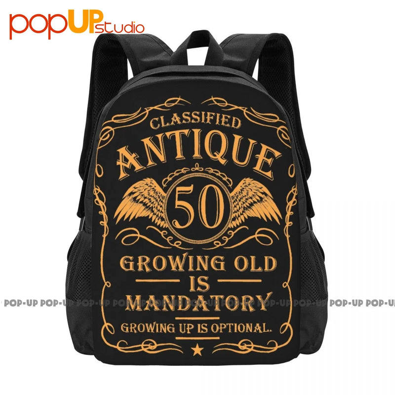 50th Birthday Gift 50 Yr Old Man Large Capacity Backpack