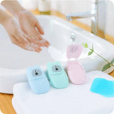 50pcs/Box Travel Hand-washing Soap Paper Aroma Sliced Cleaning Paper