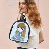 Princess Diamond Painting Leather Crossbody Chain Bag DIY Embroidery Purse Pouch