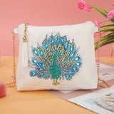 Butterfly Flower Diamond Crossbody Bag DIY Embroidery Purse Pouch