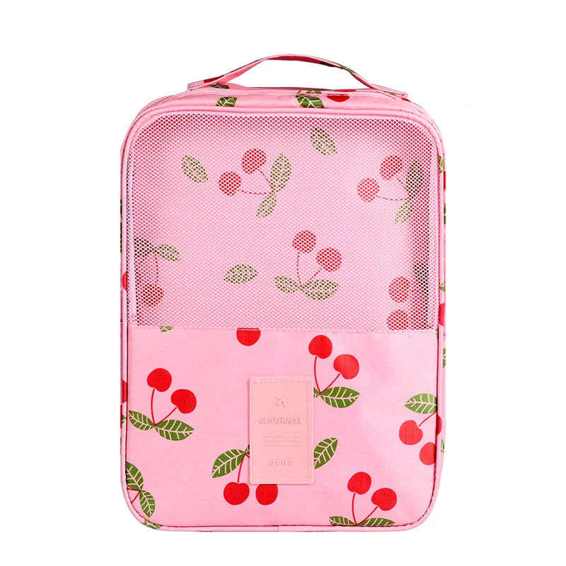 5PCS Travel Storage Bag Portable Organizer Shoe Sorting Pouch Handle Waterproof