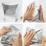 5PCS Lunch Cooler Bag Portable Insulated Picnic Ice Pack Food Thermal Bag