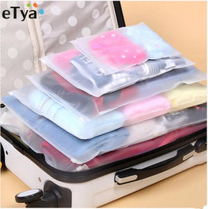 5PCS Travel Luggage Packing Cube Organizer Set Waterproof Cosmetic Bag
