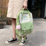 5PCS School Bags For Teenage Girls Travel Backpack Totes Large Capacity Student
