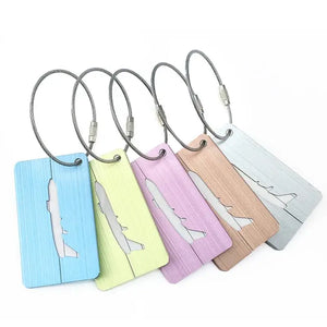 5Pcs Colorful Baggage Tags for Travel Name Label