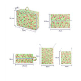 5Pcs Floral Travel Bags Women Clothes Underwear Bra Packing Cube Luggage