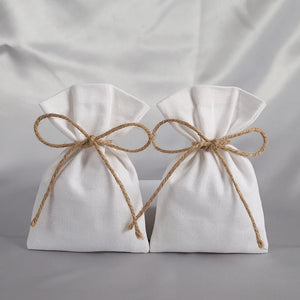 5Pcs Jewelry Organizer Gift Bags Burlap Velvet Drawstring Small Pouch