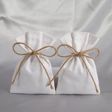5Pcs Jewelry Organizer Gift Bags Burlap Velvet Drawstring Small Pouch