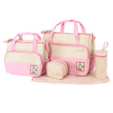5Pcs Waterproof Nappy Bag Large Capacity Diaper Bag