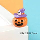 5pcs 3D Halloween Ghost Skull Pumpkin Resin Patch for DIY Craft Making