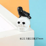 5pcs 3D Halloween Ghost Skull Pumpkin Resin Patch for DIY Craft Making