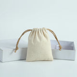 5pcs Burlap Jewelry Organizer Gift Bags 8x10cm Earrings Display Pouches