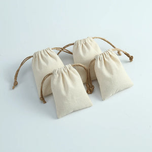 5pcs Burlap Jewelry Organizer Gift Bags 8x10cm Earrings Display Pouches