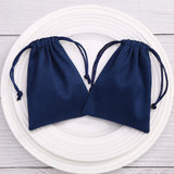 5pcs Red Jewelry Pouch Flannel Gift Bags Small for Earings Necklace