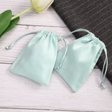 5pcs Red Jewelry Pouch Flannel Gift Bags Small for Earings Necklace