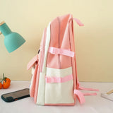 5pcs School Backpack Set for Girls Women Teens Boys Bookbag Pencil Case