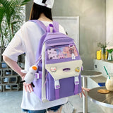 5pcs Large Capacity Backpack Set for Teens Girls