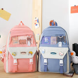 5pcs Large Capacity Backpack Set for Teens Girls